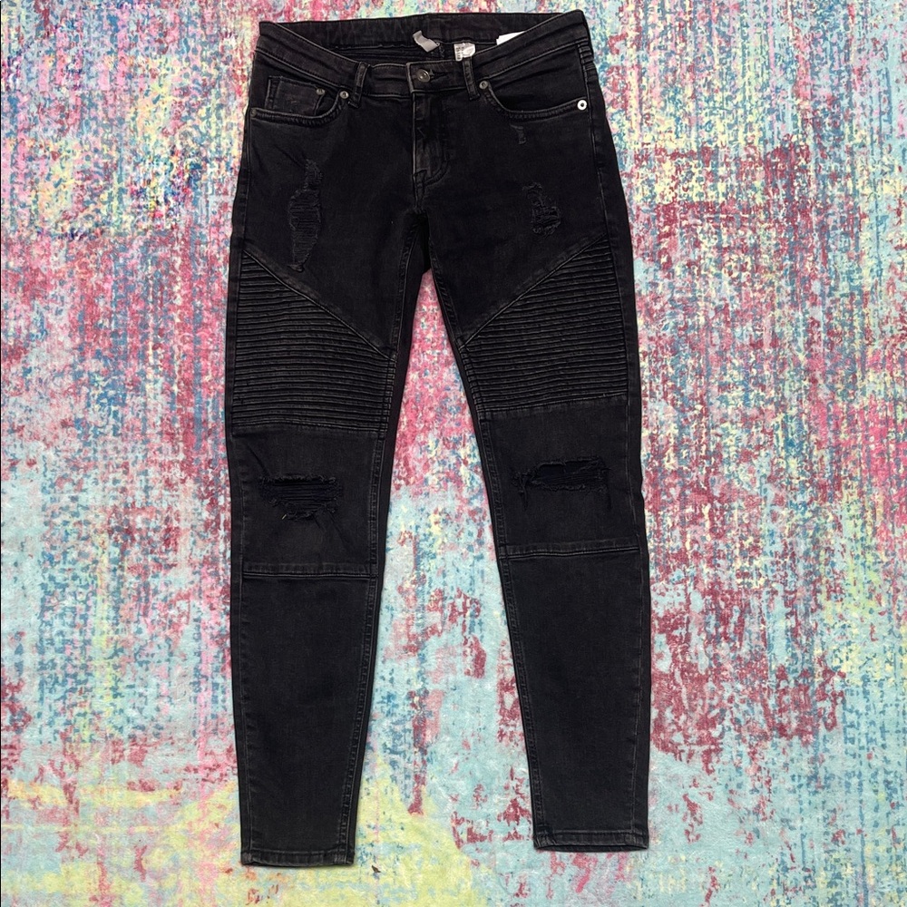 H&M Black Ankle & Cropped Jeans